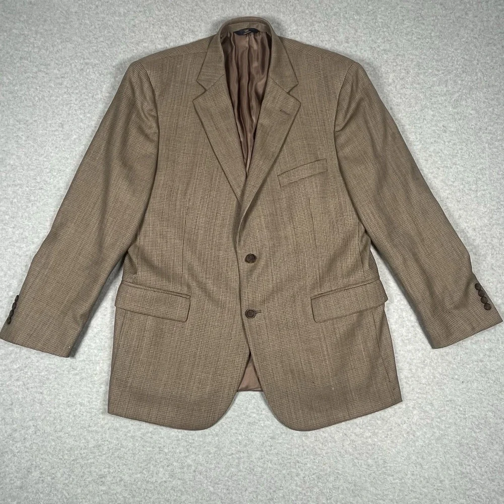 Brooks Brothers Blazer Mens 45R Brown 100% Wool Lined Madison Fit Jacket‎ READ